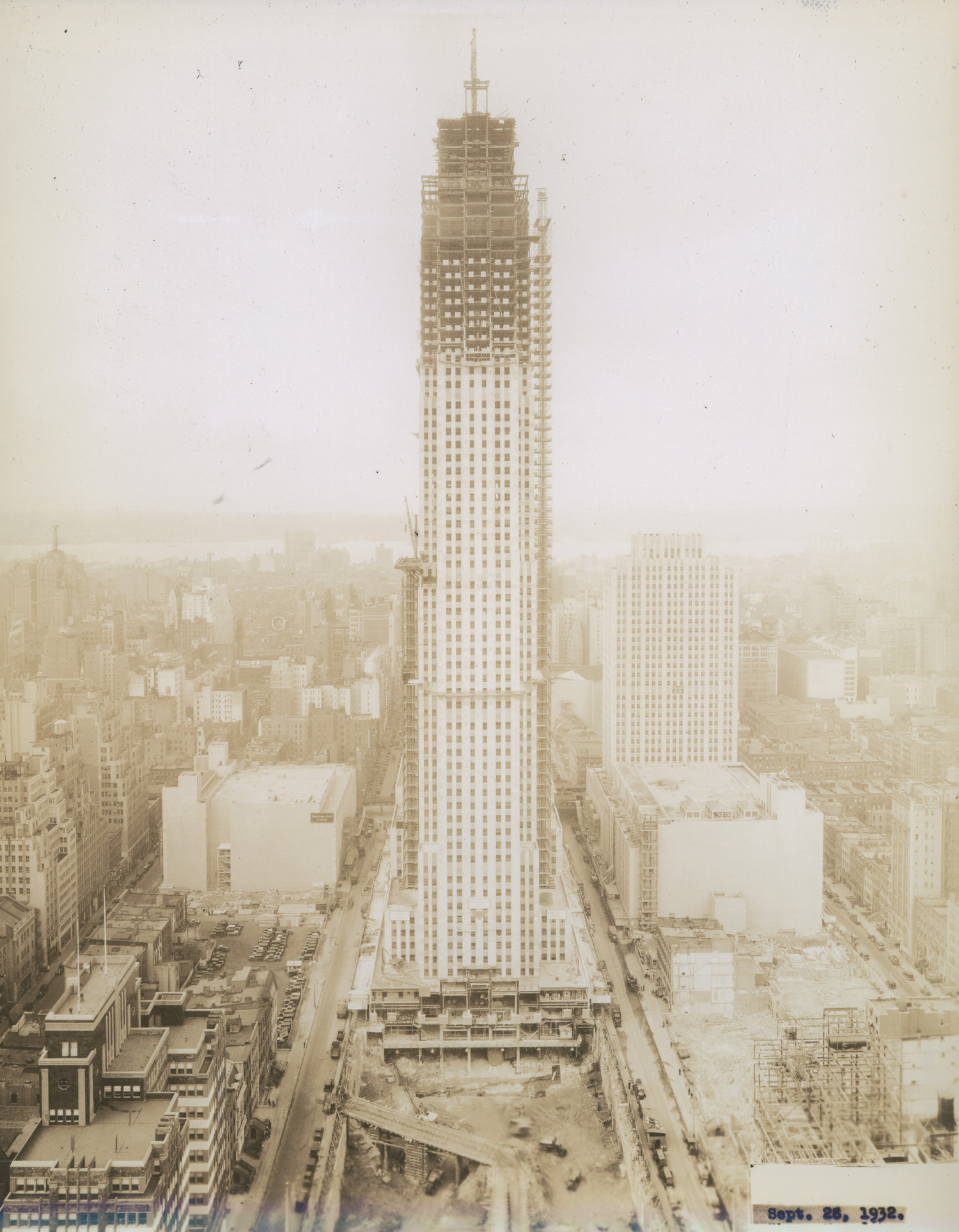 Construction of Rockefeller Center, 1932